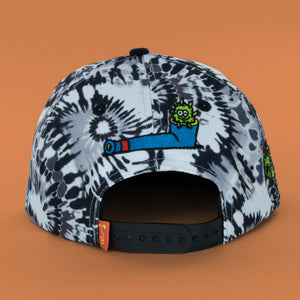 Get Lost Blue Tie-Dye Snapback Hat