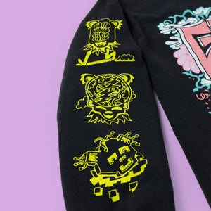 Grateful Dead Stealie Black Long Sleeve - Long Sleeves - killeracid.com