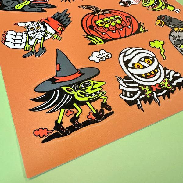 Halloween Sticker Sheet - Stickers - killeracid.com