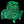 Killer Acid Haunted Glow beanie, black psychedelic swirl knit with glow-in-the-dark three-eyed cat patch