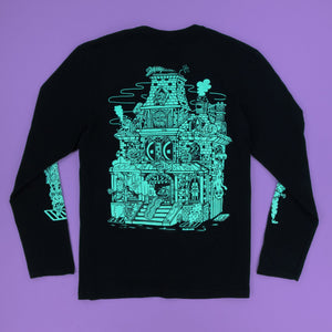 Haunted House Glow in the Dark Long Sleeve - Long Sleeves