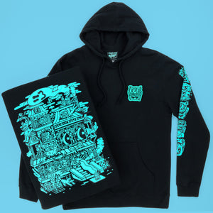 Haunted House Pullover Hoodie - Hoodies