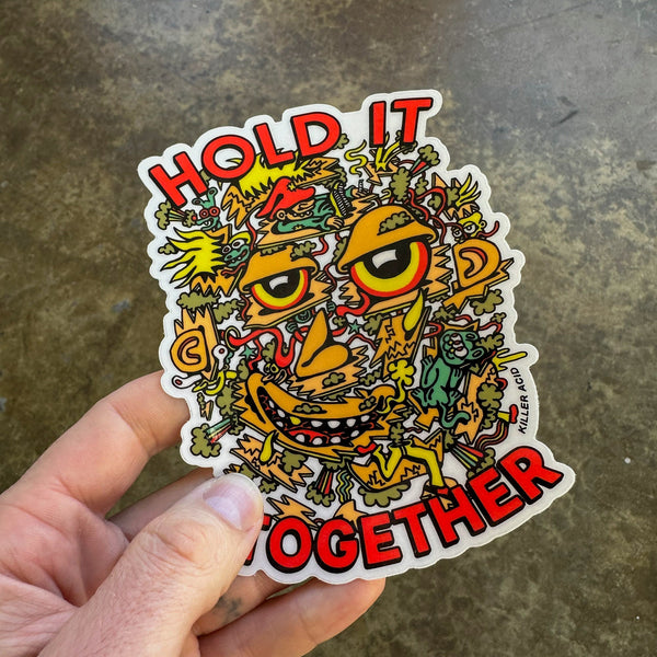 Hold it Together Clear Sticker - Stickers - killeracid.com