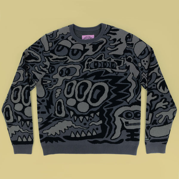 Jungle Vibes Knit Sweater - Long Sleeves - killeracid.com