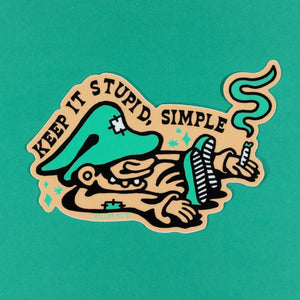 Keep it Stupid, Simple Sticker - Stickers - killeracid.com