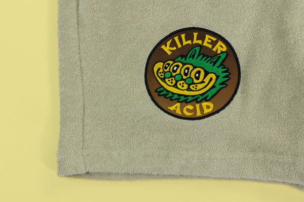 Killer Acid Beige Terry Shorts - Shorts - killeracid.com