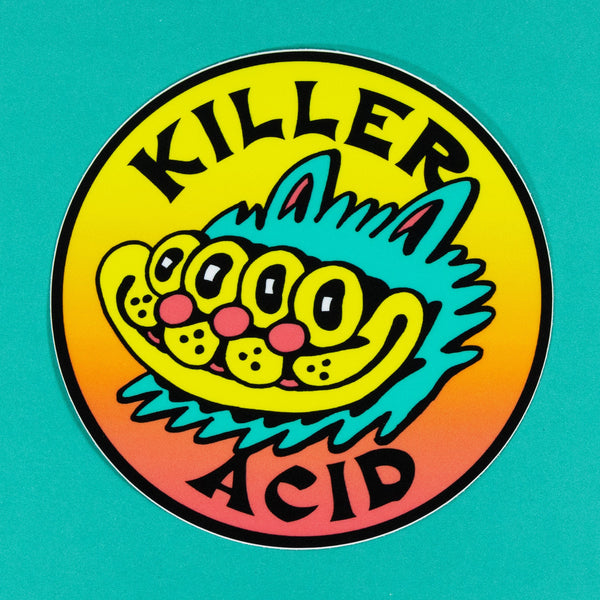 Killer Acid Cat Logo Sticker - Stickers - killeracid.com