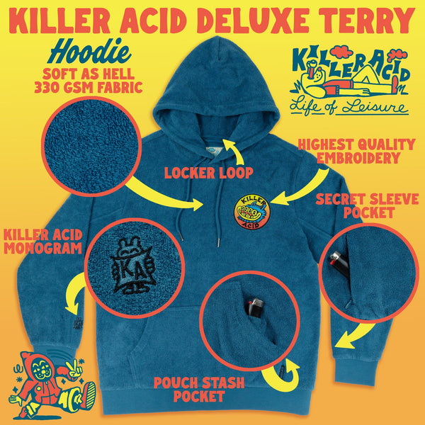 Killer Acid Terry Hoodie - Hoodies - killeracid.com