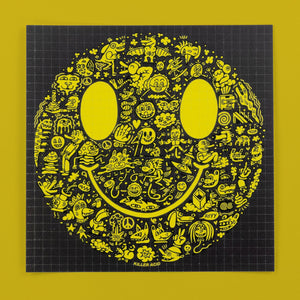 Miles of Smiles Blotter Print - Posters & Prints