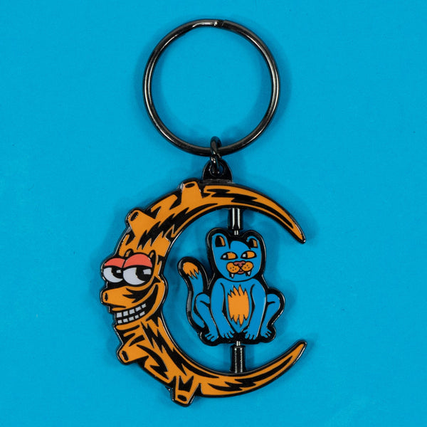 Moon Cat Keychain - Key Chains - killeracid.com