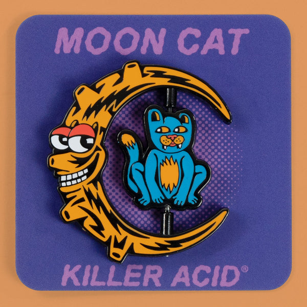 Moon Cat Pin - Pins - killeracid.com