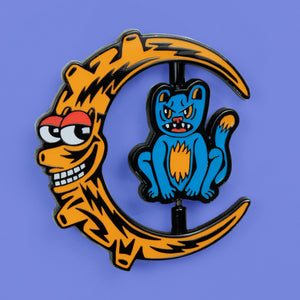 Moon Cat Pin - Pins
