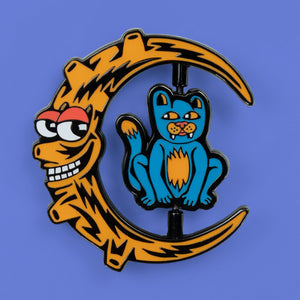 Moon Cat Pin - Pins