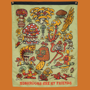 Mushroom Friends Banner - Banners - killeracid.com