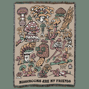 Mushroom Friends Blanket - Blankets - killeracid.com