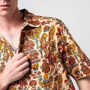 Mushroom Friends Button Up - Button Ups - killeracid.com