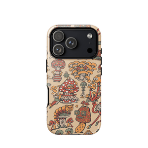 Mushroom Friends iPhone Case - Accessories