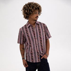 Mushroom Stripes Button Up - Button Ups