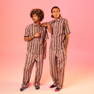 Mushroom Stripes Button Up - Button Ups