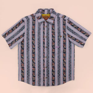 Mushroom Stripes Button Up - Button Ups