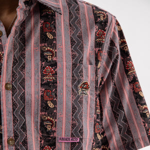 Mushroom Stripes Button Up - Button Ups