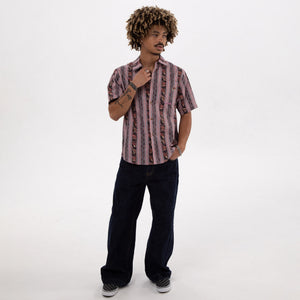 Mushroom Stripes Button Up - Button Ups
