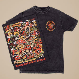 Mushrooms Are My Friends Vintage T-Shirt - T-Shirts - killeracid.com