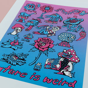 Nature is Weird Blotter Print - Posters & Prints
