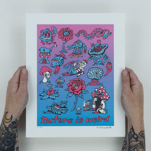 Nature is Weird Blotter Print - Posters & Prints