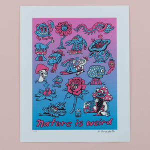 Nature is Weird Blotter Print - Posters & Prints