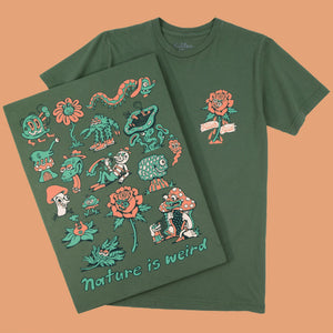 Nature is Weird Green T-Shirt - T-Shirts - killeracid.com