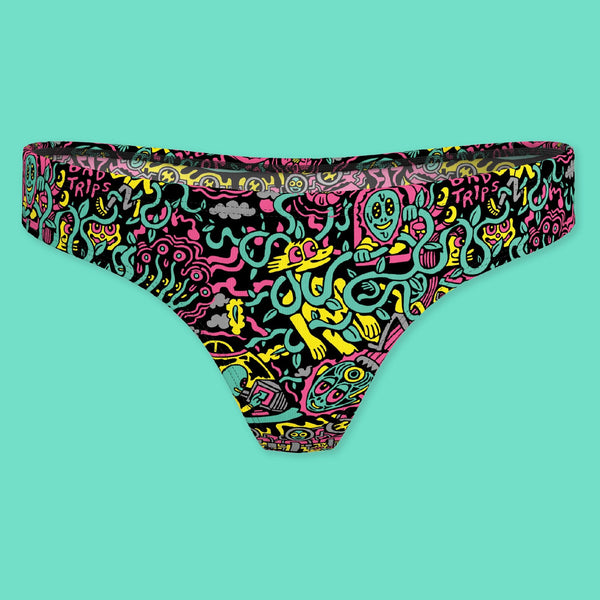 No Bad Trips | Shinesty x Killer Acid Thong - Thongs - Modal - killeracid.com