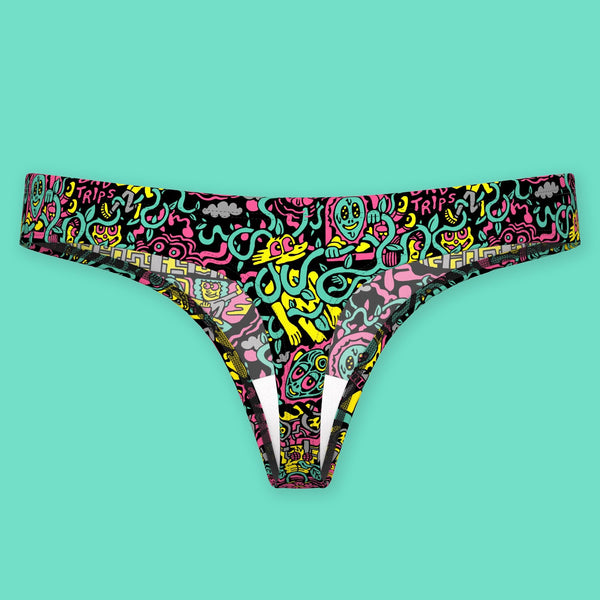 No Bad Trips | Shinesty x Killer Acid Thong - Thongs - Modal - killeracid.com