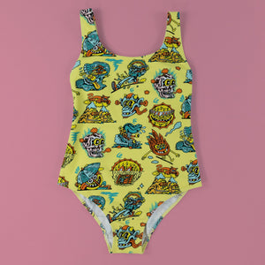 Orange Sunshine One - Piece Swimsuit - Swimwear