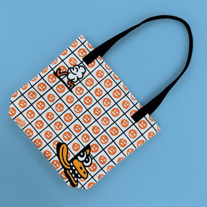 Orange Tabs Larget Tote Bag - Bags