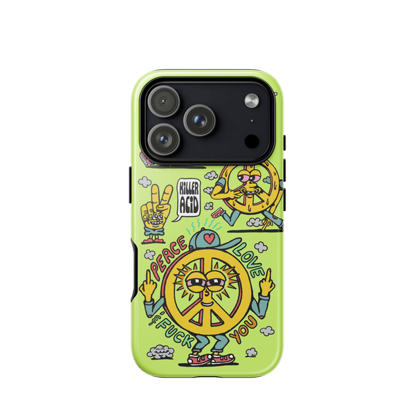 Peace Love & Fuck You iPhone Case - killeracid.com