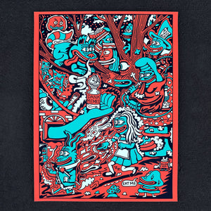 Pepe in Wonderland Screen Print - Posters & Prints - killeracid.com