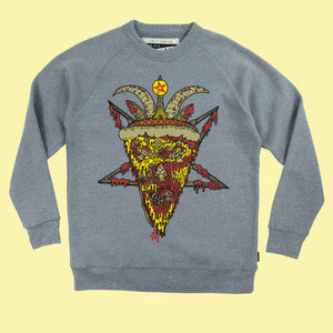 Pizza Satan Crewneck - Long Sleeves