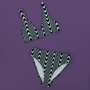 Wavy Vision Recycled High-Waisted Bikini Set
