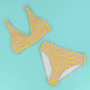 Acid Test Recycled High-Waisted Bikini Set