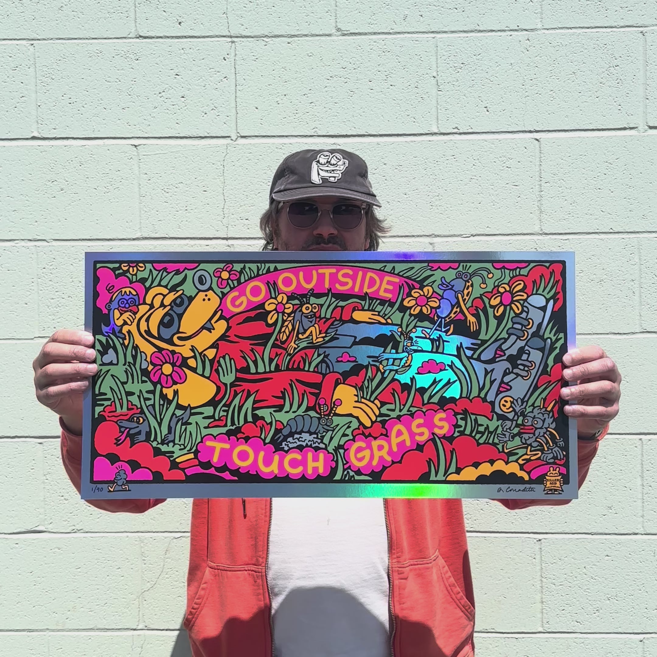 Touch Grass Screen Print | Killer Acid