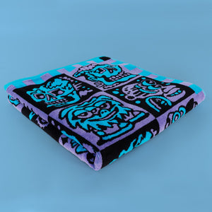 Purple Heads Deluxe Beach Towel - Beach Towel - killeracid.com
