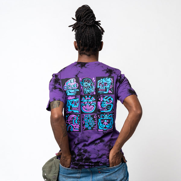 Purple Heads Deluxe Crystal Wash T-Shirt - T-Shirts - killeracid.com