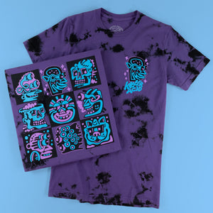 Purple Heads Deluxe Crystal Wash T-Shirt - T-Shirts - killeracid.com