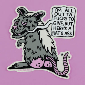 Rat's Ass Sticker - Stickers - killeracid.com