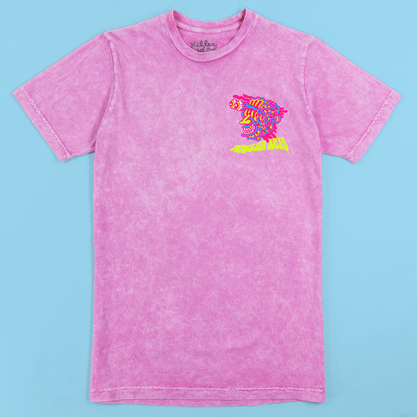 Results May Vary Pink Acid Wash T-Shirt