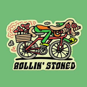 Rollin Stoned Bike Sticker - Stickers - killeracid.com