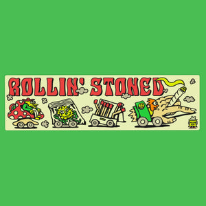 Rollin Stoned Bumper Sticker - Stickers - killeracid.com