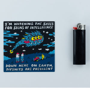 Signs of Intellegence Sticker - Stickers