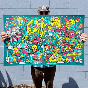 Spaced Out Screen Print - Posters & Prints